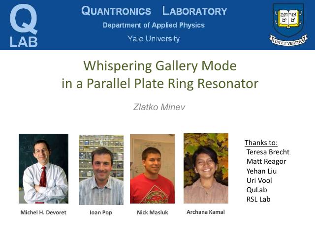 First page of Superconducting Whispering Gallery Modes
