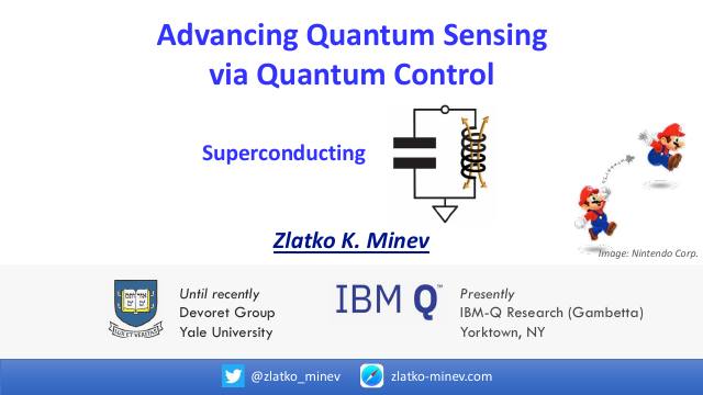 First page of Advancing Quantum Sensing via Quantum Control (keynote)