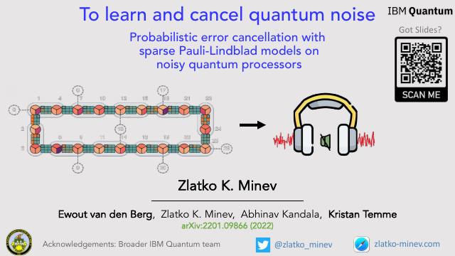First page of To Learn and Cancel Quantum Noise: PEC with Sparse Pauli-Lindblad Models