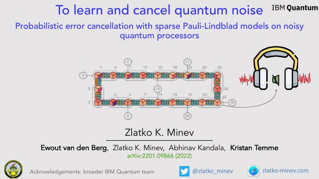 First page of To Learn and Cancel Quantum Noise: PEC with Sparse Pauli-Lindblad Models