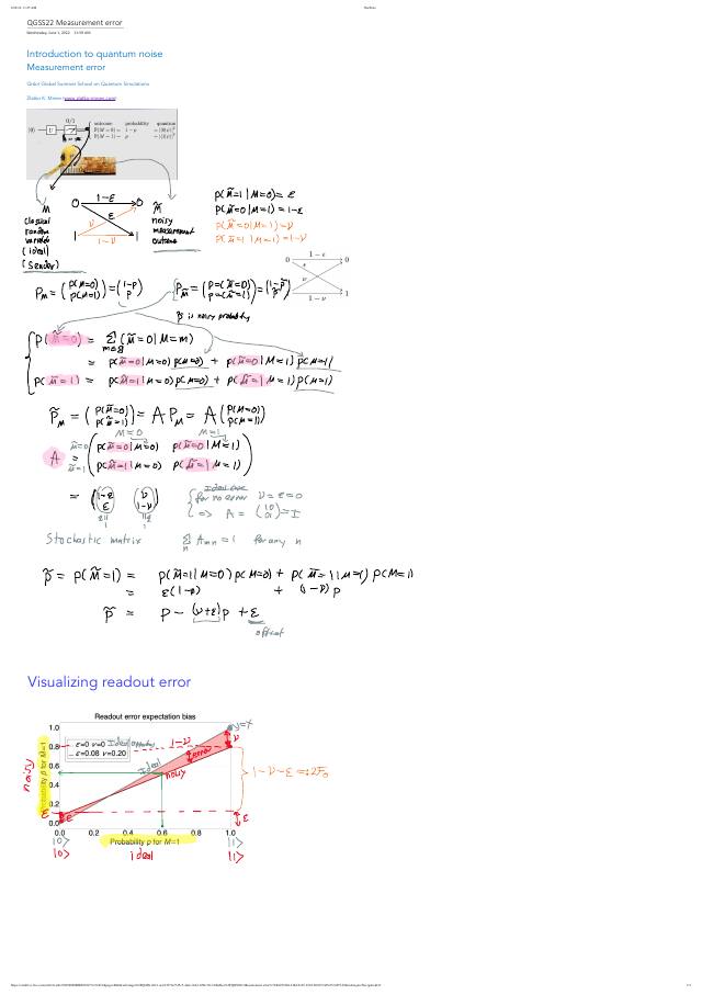 First page of Measurement Noise (note)
