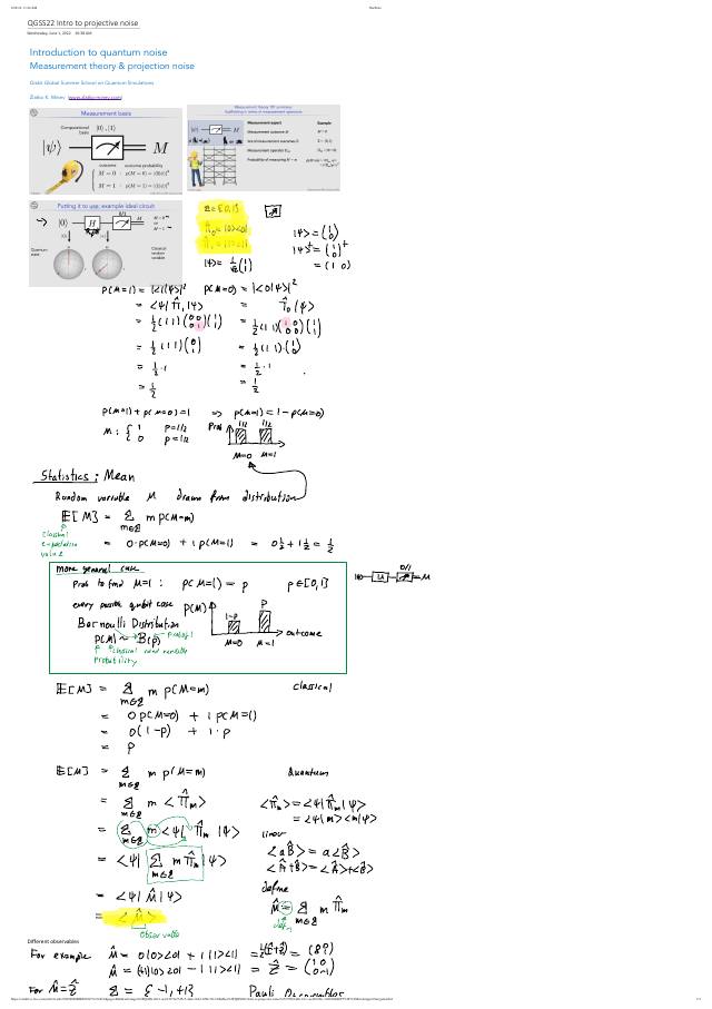 First page of Measurement (note)