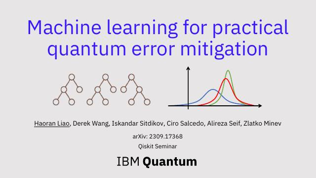 First page of Machine Learning for Practical Quantum Error Mitigation (ML-QEM)