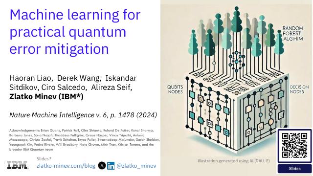 First page of Machine Learning for Practical Quantum Error Mitigation (ML-QEM)