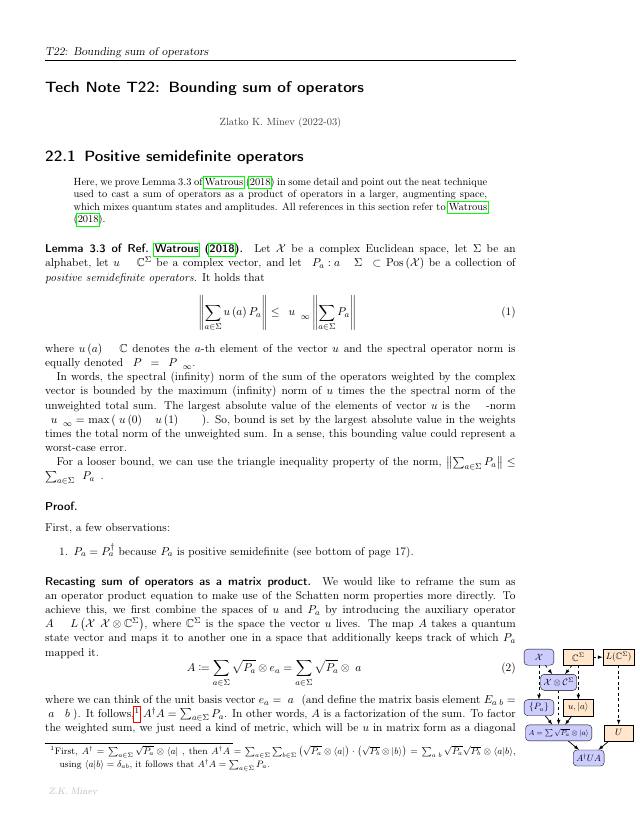 First page of Bounding a Sum of Operators (à la Watrous)
